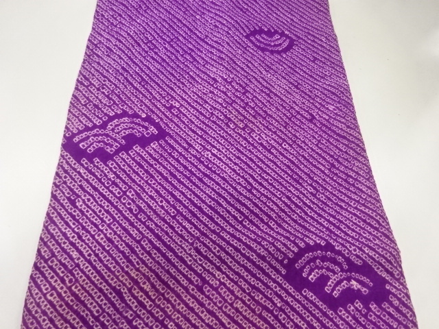 アンティーク　本総絞り波模様名古屋帯